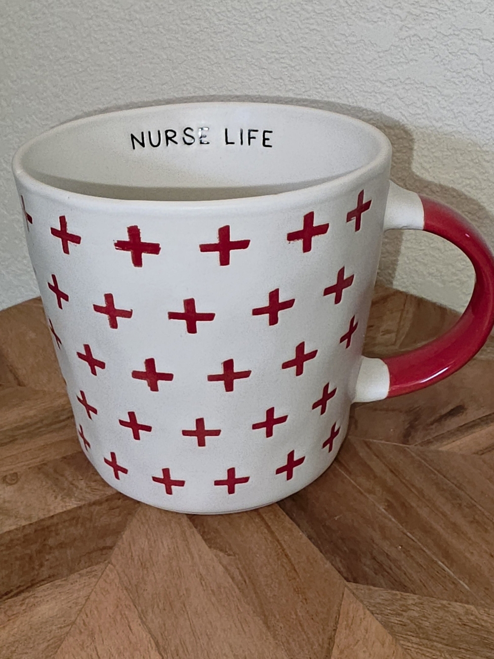 Prima Design, Nurse Life Red Cross Pattern Ceramic Mug